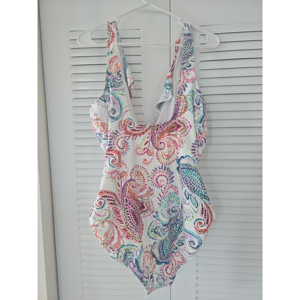 NWT Lauren Ralph Lauren One-Piece Swimsuit Size 16 - Picture 2 of 4